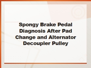 Spongy Brake Pedal After Pad Change: Bleeding and Air Removal Guide