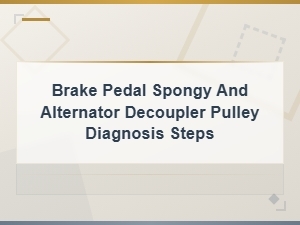 Spongy Brake Pedal After Brake Pad Installation